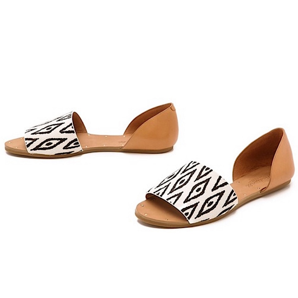 DONATING 3/7! Madewell Thea Diamond ikat summer sandals -10 - Picture 1 of 12